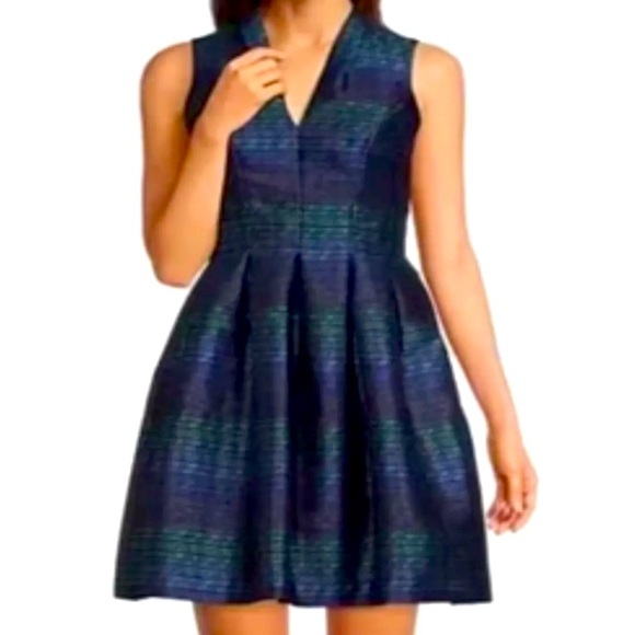 Vince Camuto Dresses & Skirts - Vince Camuto Metallic Jacquard Fit & Flare Party Dress Size 14
